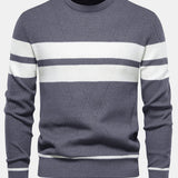 Stripe Crew Neck Sweater