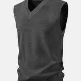 V-Neck Knit Vest